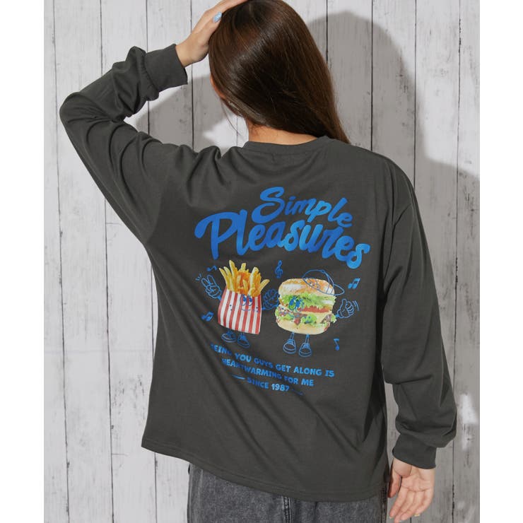 ジャンクフード バックプリント長袖Ｔシャツ｜全４色 | GORGE  | 詳細画像9 
