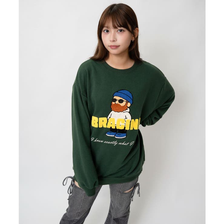 ユニークおじさん サガラ刺繍裏毛トレーナー｜全４色 | GORGE  | 詳細画像17 