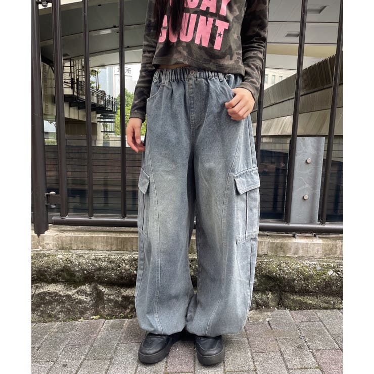 デニム バレルカーゴワイドパンツ｜全３色 | GORGE  | 詳細画像1 