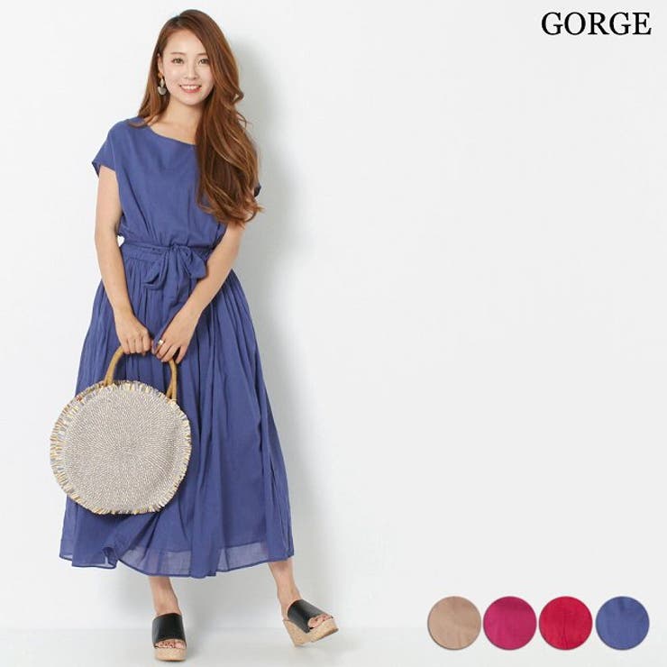 リボン付きワンピース 品番 Gorw Gorge ゴージ のレディースファッション通販 Shoplist ショップリスト