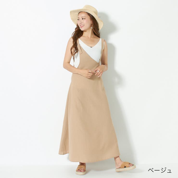 リネンワンショルダースカート