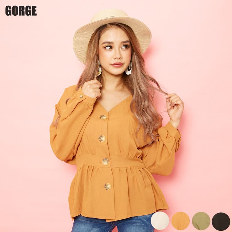 ボタン付きブラウス[品番：GORW0004376]｜GORGE （ゴージ 