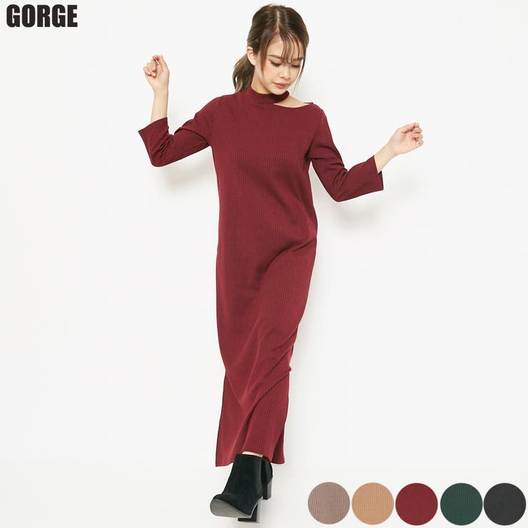 リブワンショルロングワンピース | GORGE  | 詳細画像1 