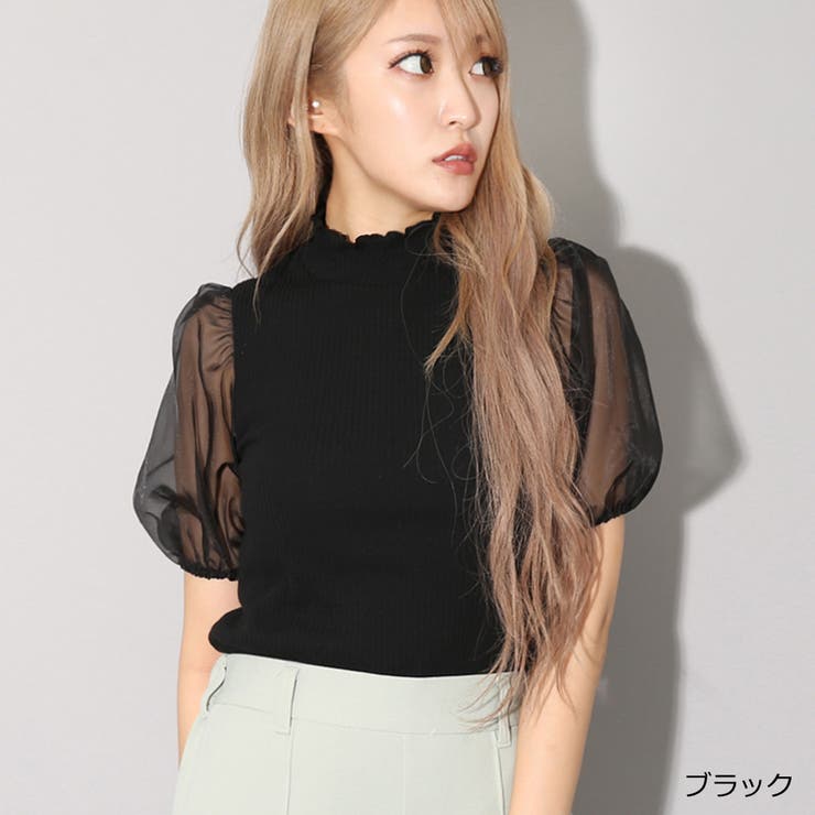大人気定番商品 袖オーガンジートップス[品番：GORW0005003]｜GORGE （ゴージ トップス