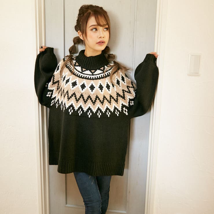 ノルディック柄ニット[品番：GORW0004493]｜GORGE （ゴージ）の