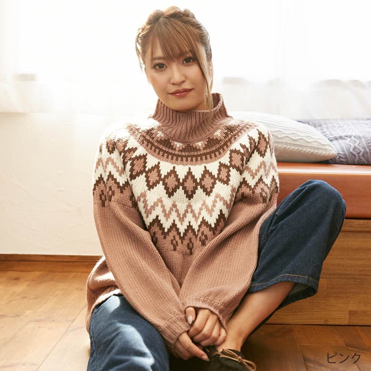 ノルディック柄ニット[品番：GORW0004493]｜GORGE （ゴージ）の