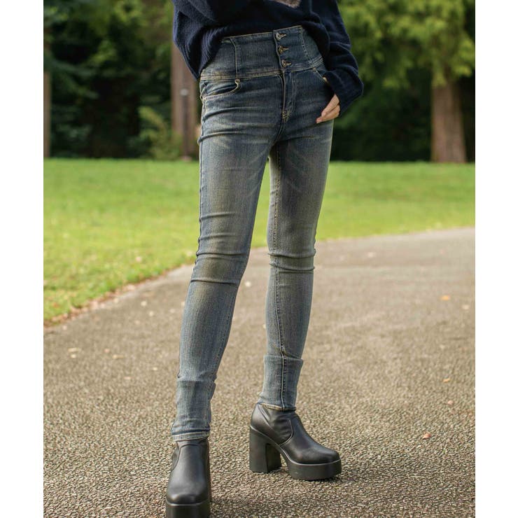 《脚長バズりパンツ×美ライン》レディース ハイウエスト スキニーデニム | GORGE  | 詳細画像38 