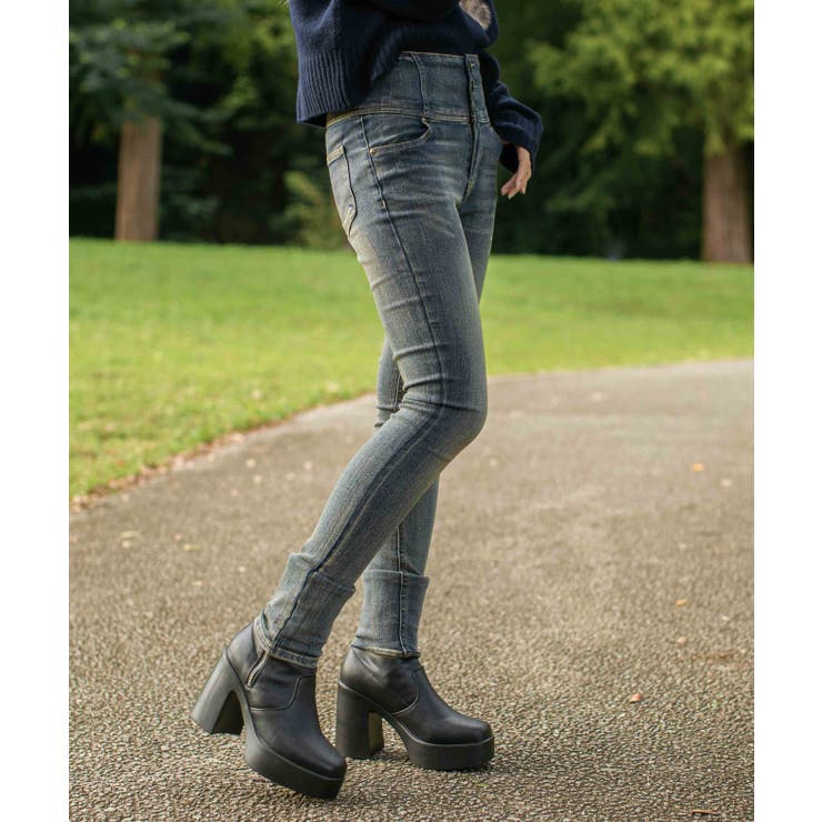 《脚長バズりパンツ×美ライン》レディース ハイウエスト スキニーデニム | GORGE  | 詳細画像39 