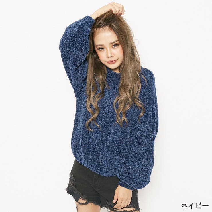 ベロアケーブルニット[品番：GORW0004483]｜GORGE （ゴージ）の