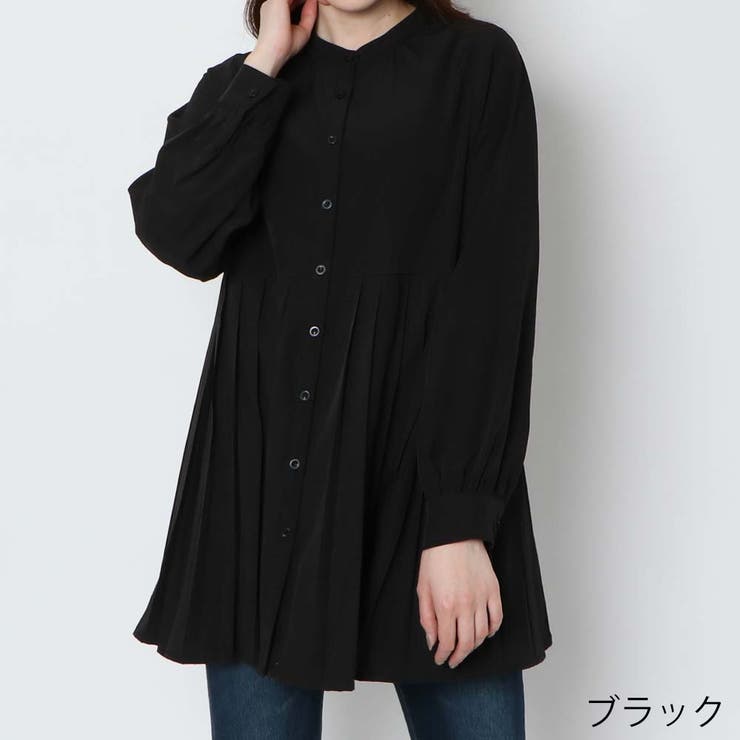 ブラック | プリーツシャツ | GORGE 