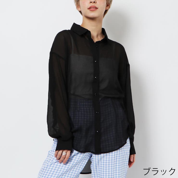 チェックシアーシャツ[品番：GORW0006683]｜GORGE （ゴージ）のレディースファッション通販｜SHOPLIST（ショップリスト）