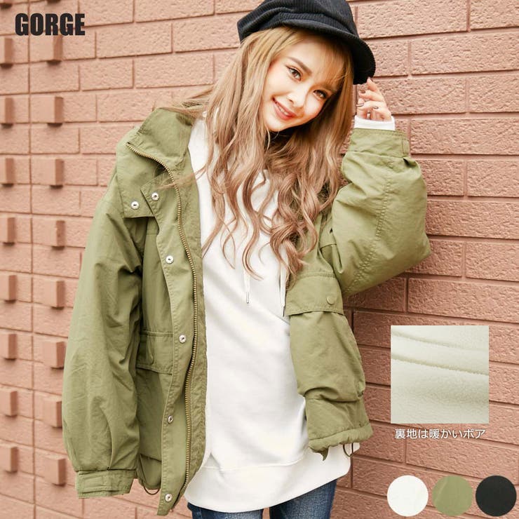ボアショートモッズジャケット 品番 Gorw Gorge ゴージ のレディースファッション通販 Shoplist ショップリスト