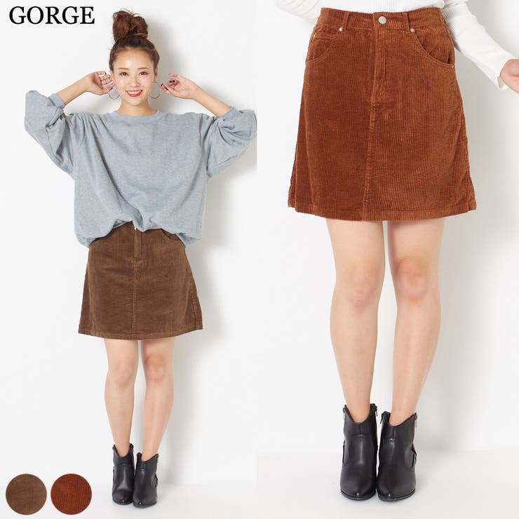 コーデュロイ台形スカート[品番：GORW0003636]｜GORGE （ゴージ）の