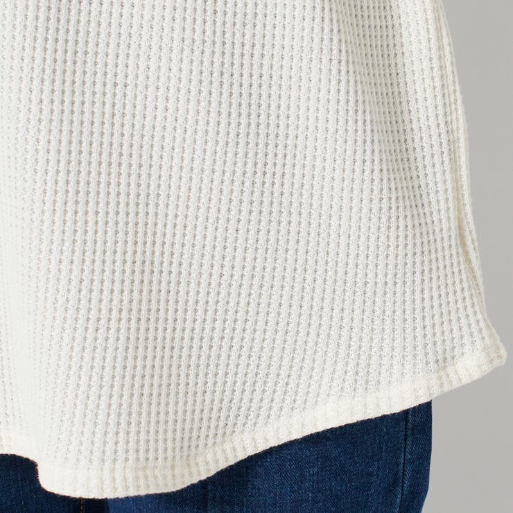 キーネックワッフルプルオーバー | GORGE  | 詳細画像7 