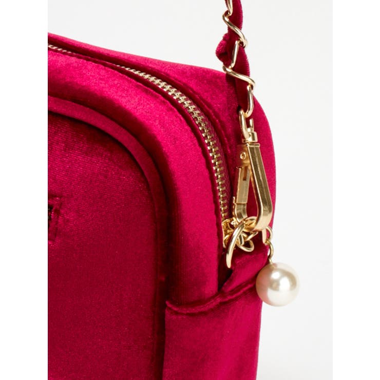ベロアショルダーミニバッグ ベロア ショルダーバッグ[品番