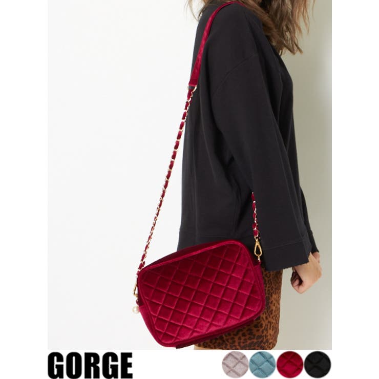 ベロアショルダーミニバッグ ベロア ショルダーバッグ[品番