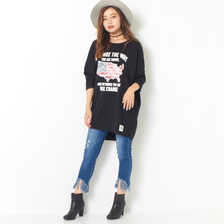 アメリカプリントビッグtシャツ 品番 Gorw Gorge ゴージ のレディースファッション通販 Shoplist ショップリスト