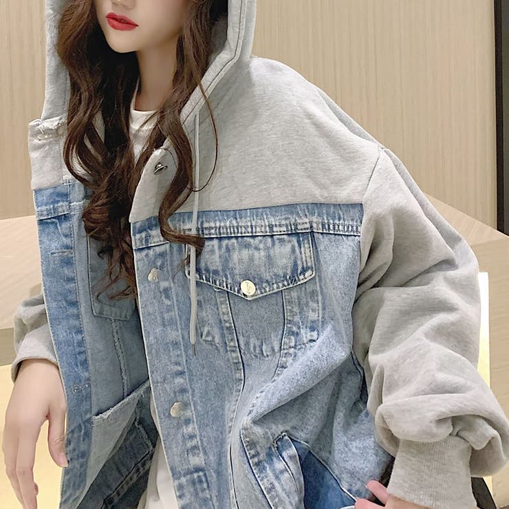 ディーゼル DIESEL パーカー 長袖 ジップアップ フード デニム