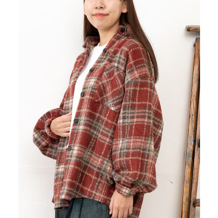 セール】古着風 オーバーサイズチェック柄シャツ【ユニセックス