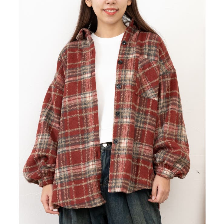 80's~90's “net work” Plaid Shirt SIZE M チェック柄 アクリル