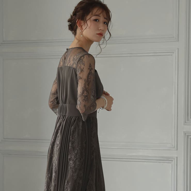 パーティードレス 結婚式 ワンピース[品番：GRVW0000820