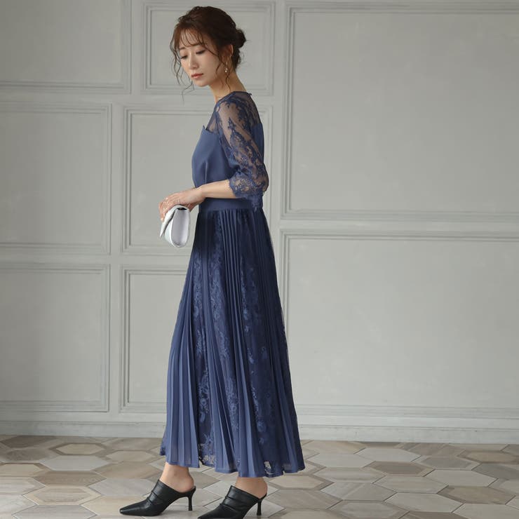 パーティードレス 結婚式 ワンピース[品番：GRVW0000820