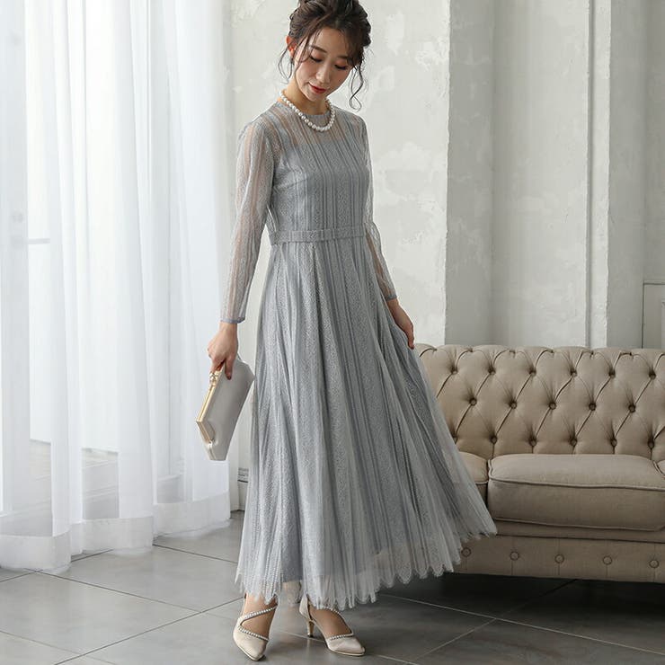 パーティードレス 結婚式 ワンピース[品番：GRVW0000905