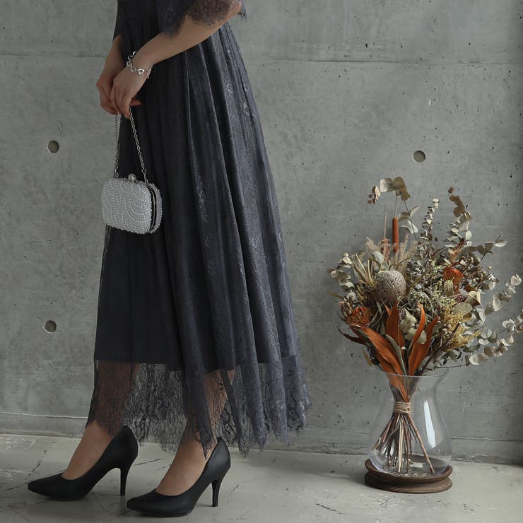 オールレースチャイナディティールワンピース ドレス 結婚式 | epicday | 詳細画像13 