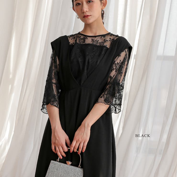 トップス＆ジャンパースカートセットアップ 結婚式 ワンピース[品番