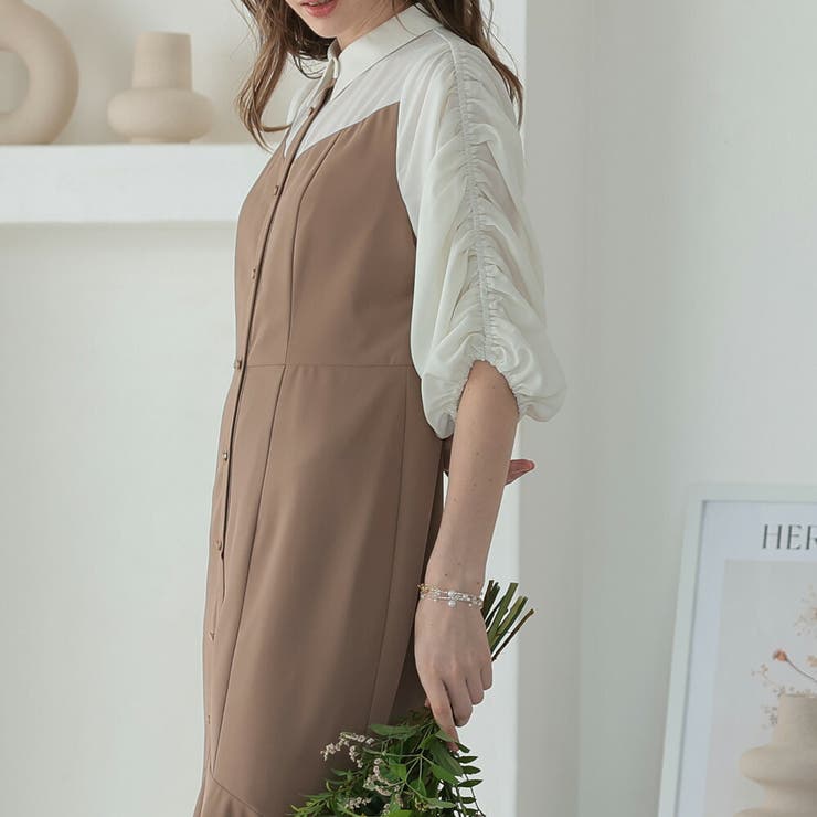 シャツドッキングマーメイドワンピース 結婚式 ワンピース | epicday | 詳細画像6 