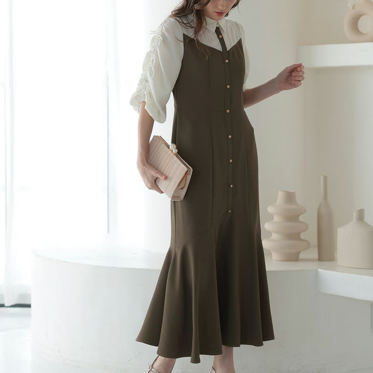 シャツドッキングマーメイドワンピース 結婚式 ワンピース | epicday | 詳細画像9 