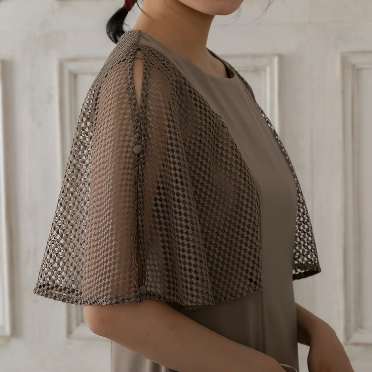 メッシュケープIラインドレス ドレス 結婚式 | epicday | 詳細画像22 