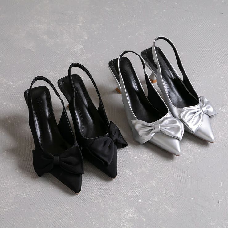 リボン バックストラップ パンプス | epicday | 詳細画像2 