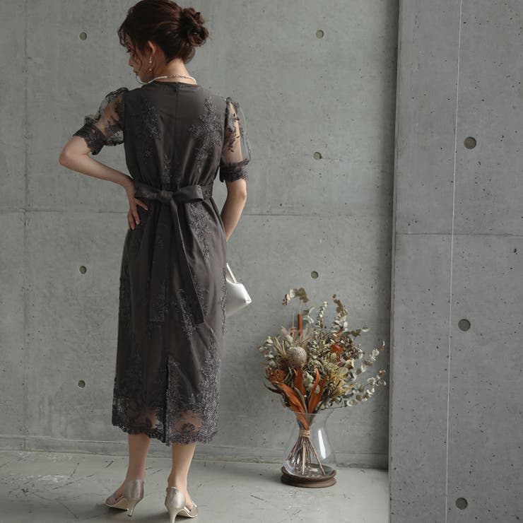 オールレースチャイナディティールワンピース ドレス 結婚式 | epicday | 詳細画像21 