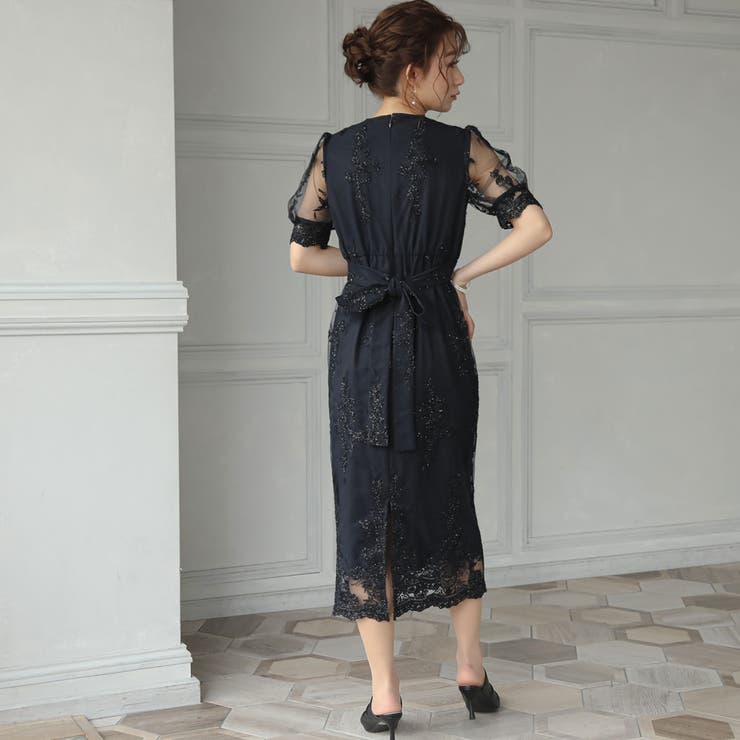 オールレースチャイナディティールワンピース ドレス 結婚式 | epicday | 詳細画像32 