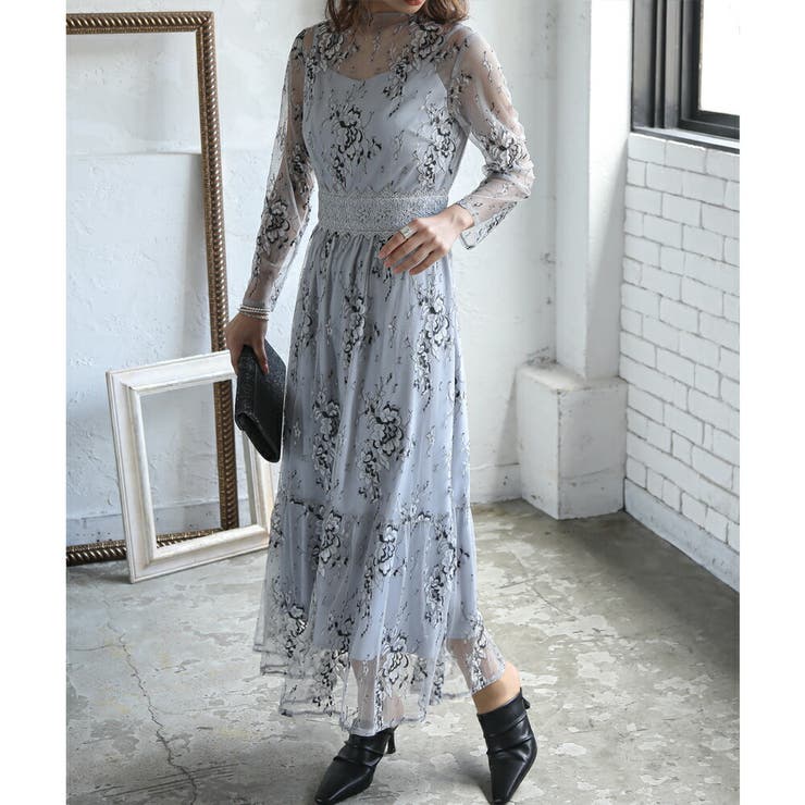 オールレースメローロングドレス 結婚式 ワンピース | epicday | 詳細画像39 