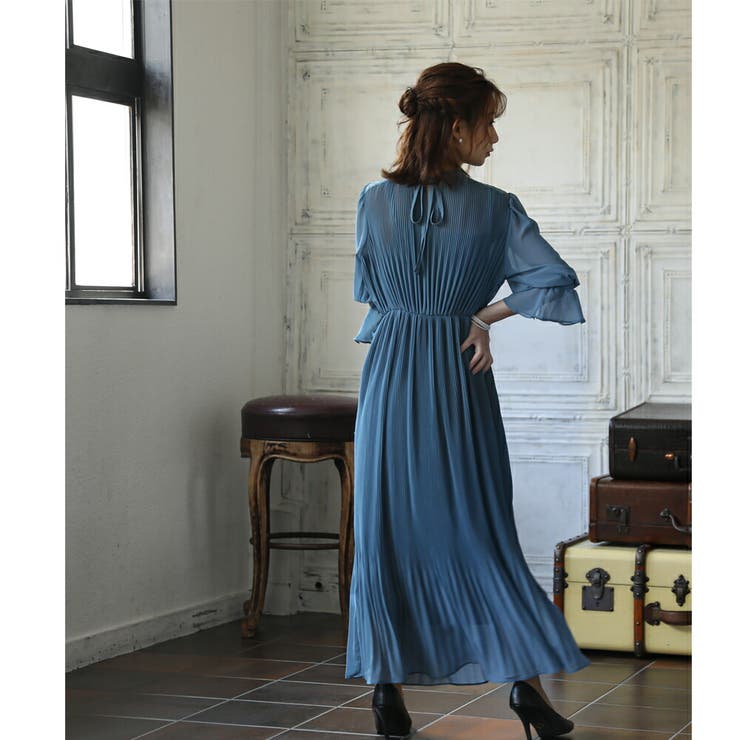 ツーウェイシフォンロングドレス 結婚式 ワンピース | epicday | 詳細画像25 