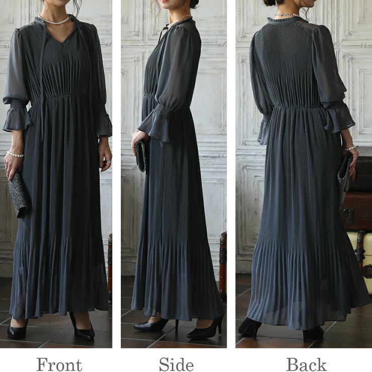 ツーウェイシフォンロングドレス 結婚式 ワンピース | epicday | 詳細画像43 