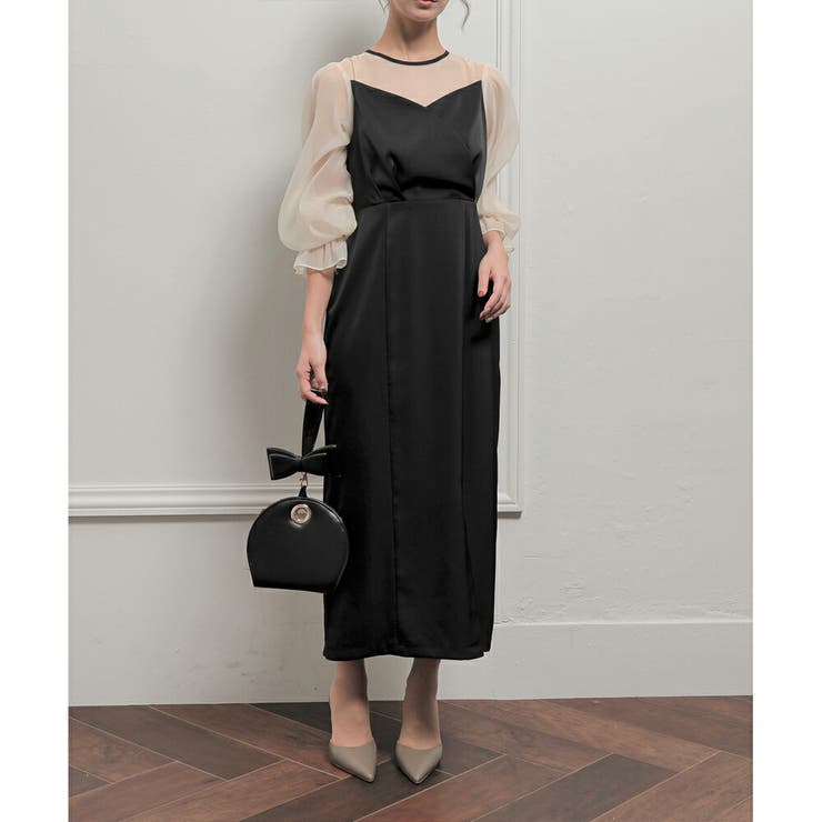 サテンタイトロングドレス 結婚式 ワンピース | epicday | 詳細画像31 