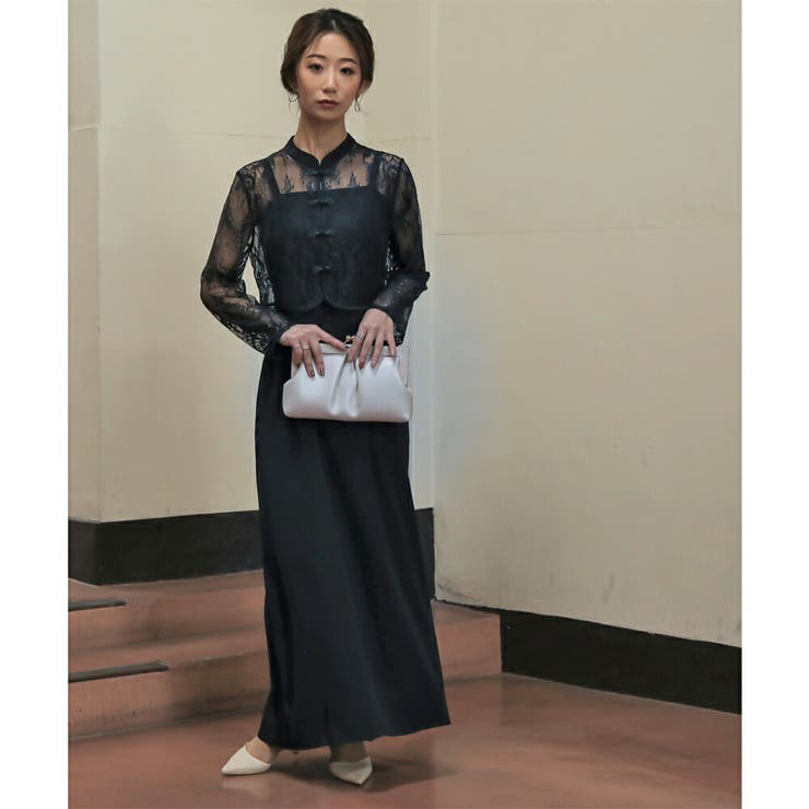 チャイナトップスタイトロングドレス 結婚式  ワンピース[品番：GRVW0000983]｜epicday（エピックデイ）のレディースファッション通販｜SHOPLIST（ショップリスト）