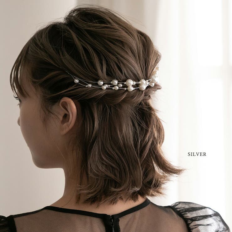 シルバー | 3連パールヘッドドレス haremode ハレモード | epicday