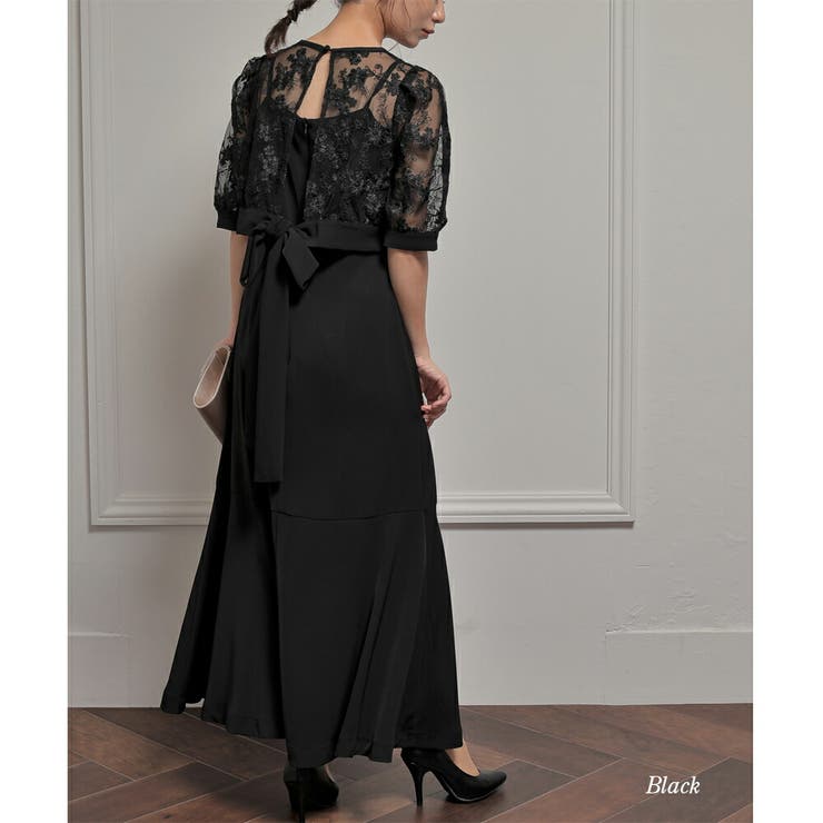 レースコンビネーションマーメイドドレス ドレス 結婚式[品番