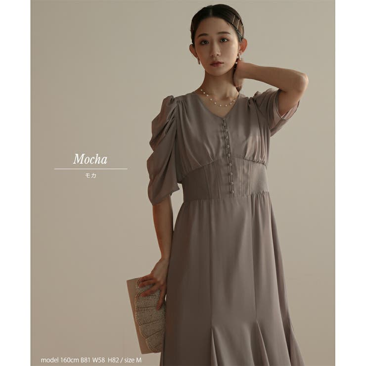 リブウエストシフォンロングマーメイドドレス ドレス 結婚式 | epicday | 詳細画像23 