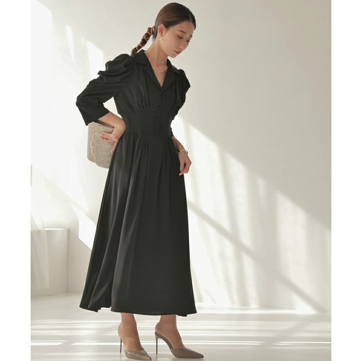 リブウエストテーラードロングドレス ドレス 結婚式 | epicday | 詳細画像17 