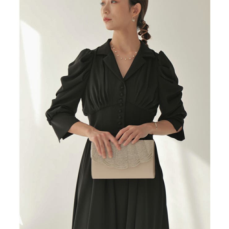 リブウエストテーラードロングドレス ドレス 結婚式 | epicday | 詳細画像22 