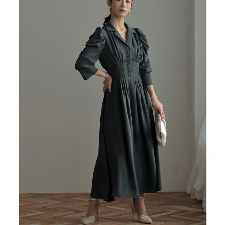 リブウエストテーラードロングドレス ドレス 結婚式 | epicday | 詳細画像28 