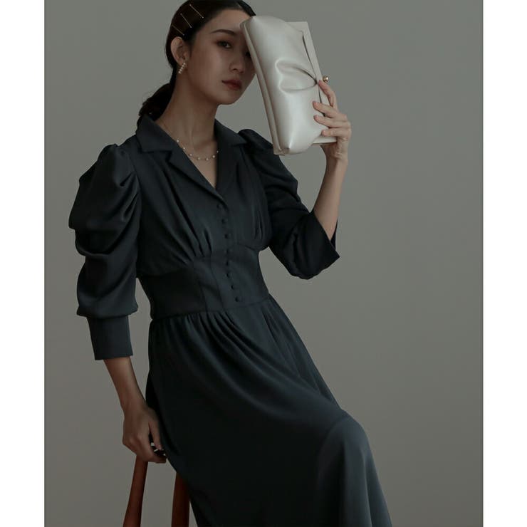 リブウエストテーラードロングドレス ドレス 結婚式 | epicday | 詳細画像34 