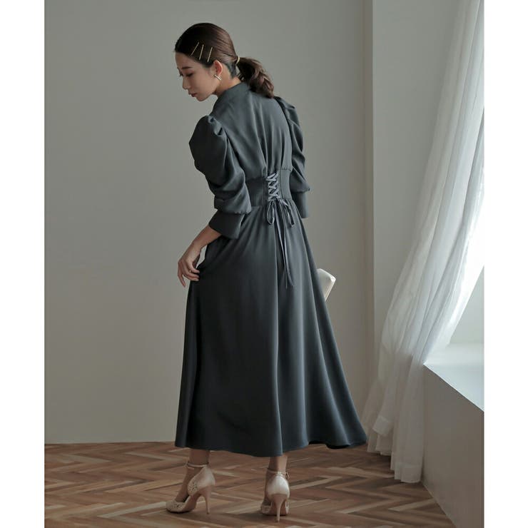 リブウエストテーラードロングドレス ドレス 結婚式 | epicday | 詳細画像35 