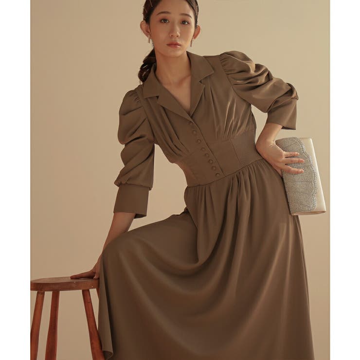 リブウエストテーラードロングドレス ドレス 結婚式 | epicday | 詳細画像43 