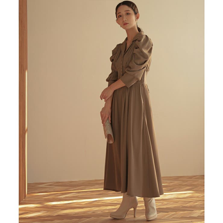 リブウエストテーラードロングドレス ドレス 結婚式 | epicday | 詳細画像44 